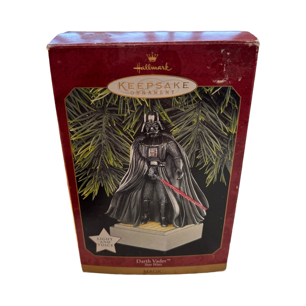Hallmark 1997 Darth‎ Vader Magic Ornament – Light & Voice – Star Wars – Rare VTG